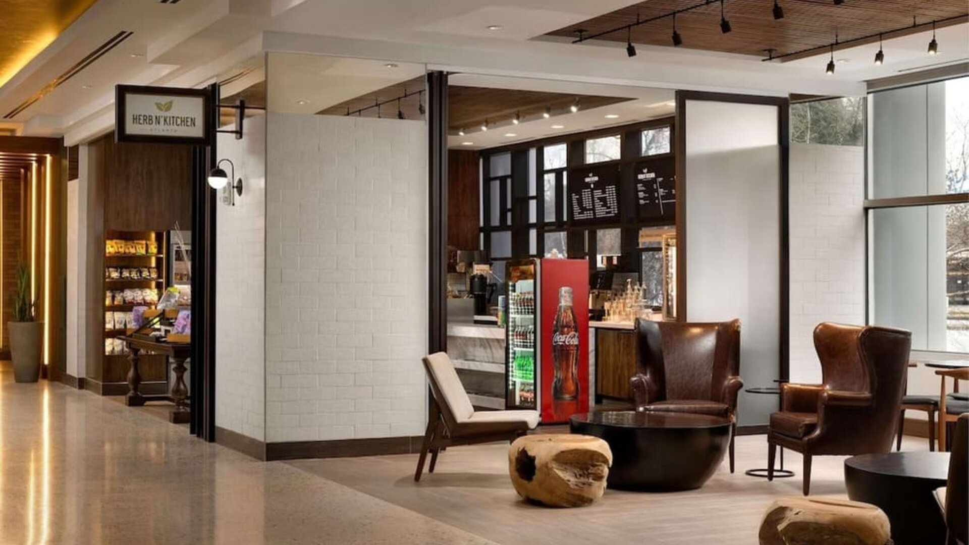 Reception hall at Hilton Atlanta Airport.