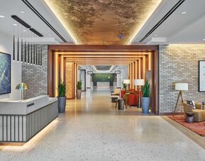 Reception hall at Hilton Atlanta Airport.