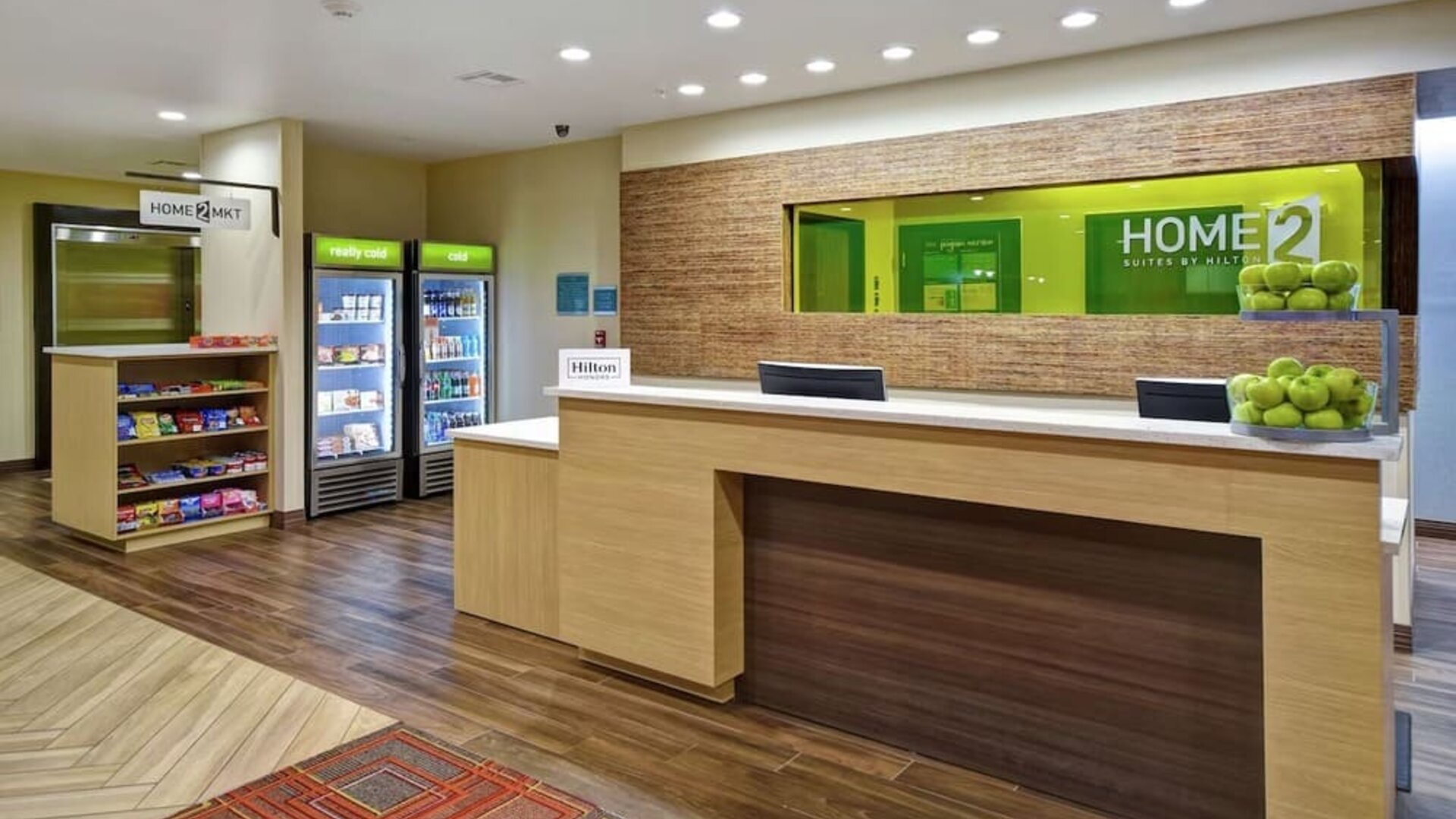 Reception desk at Home2 Suites By Hilton El Reno.