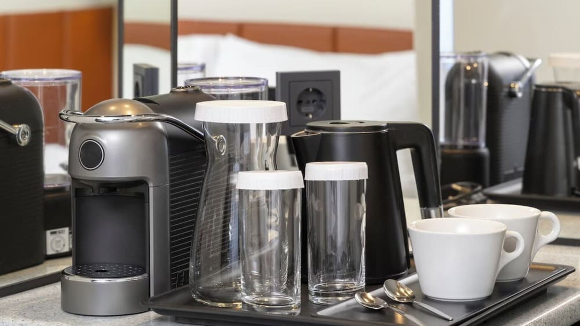 Coffee station at Hilton Dusseldorf.