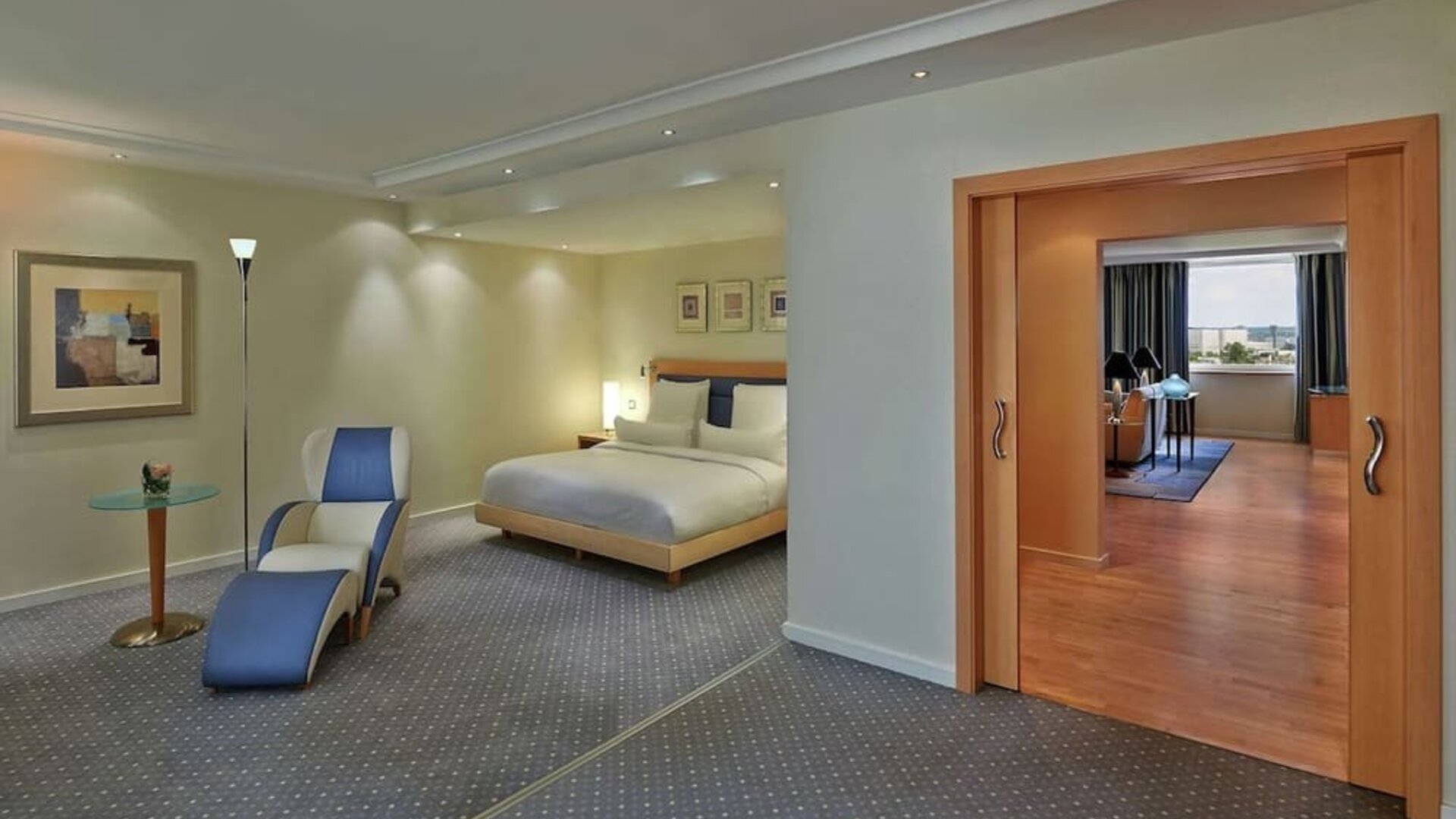 Day use room at Hilton Dusseldorf.