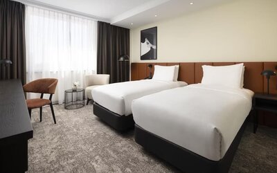 Day use room at Hilton Dusseldorf.