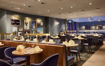 Dining room at Hilton Dusseldorf.