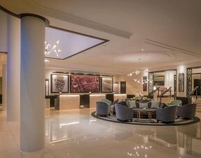 Reception hall at Conrad Dublin.