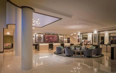 Reception hall at Conrad Dublin.