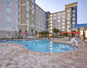 Outdoor pool at Homewood Suites By Hilton Orlando Theme Parks.
