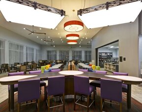 Lobby seating at Homewood Suites By Hilton Orlando Theme Parks.