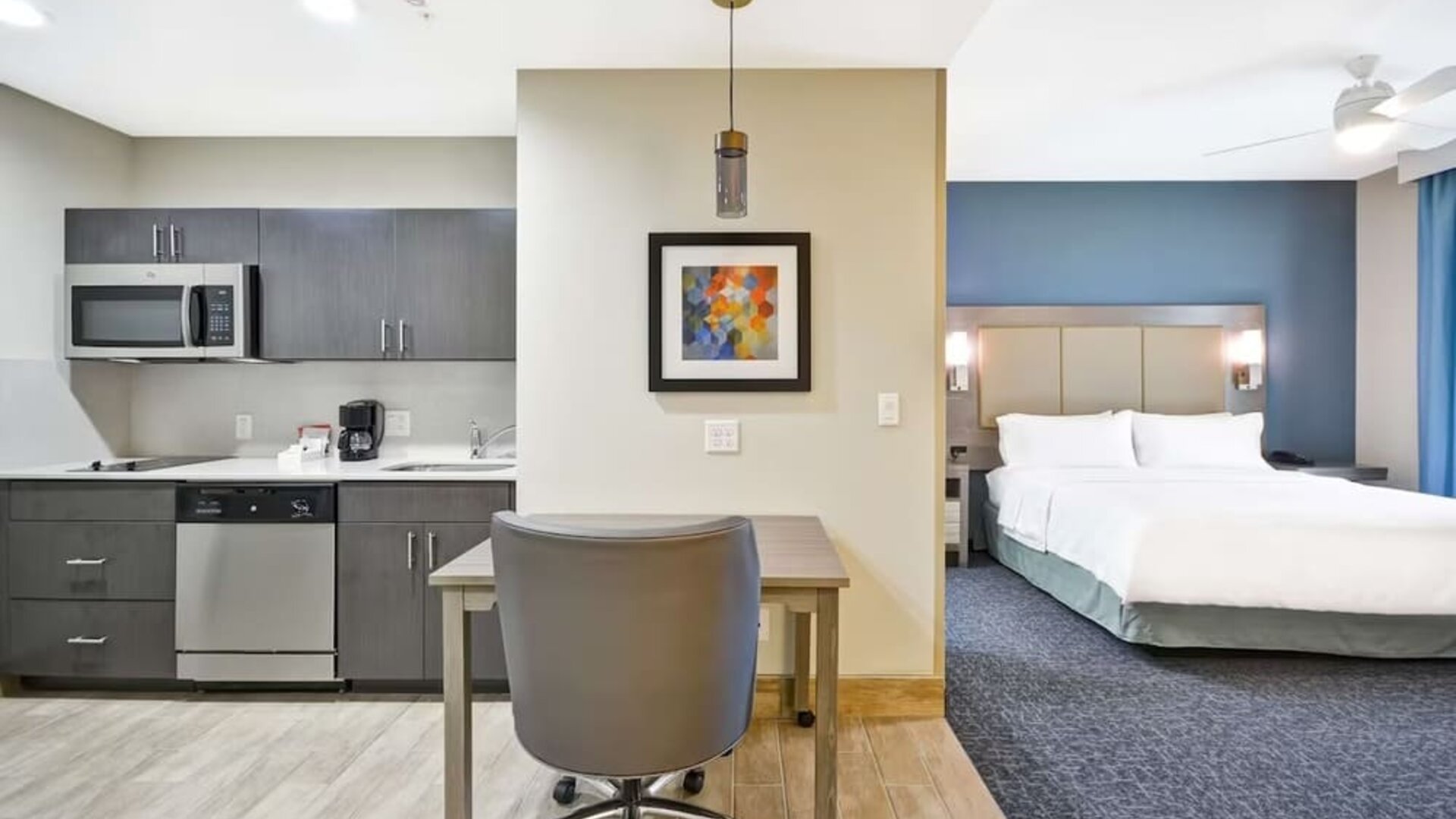 Day use room at Homewood Suites By Hilton Orlando Theme Parks.