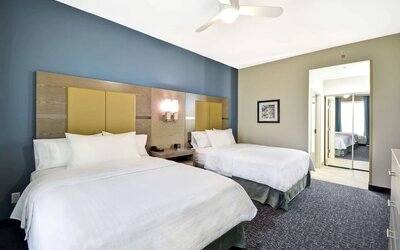 Day use room at Homewood Suites By Hilton Orlando Theme Parks.