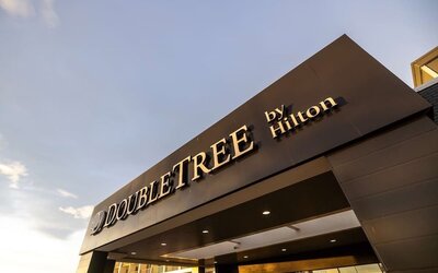Hotel exterior at DoubleTree By Hilton Calgary North.