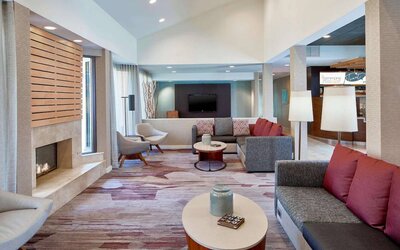 Lounge area at Sonesta Select Raleigh Durham Airport Morrisville.