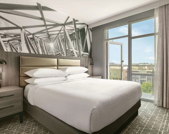 Day use room at Embassy Suites By Hilton Atlanta Midtown.