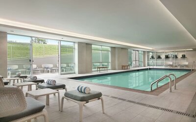Indoor pool at Embassy Suites By Hilton Atlanta Midtown.