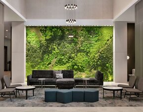 Lobby seating at Embassy Suites By Hilton Atlanta Midtown.