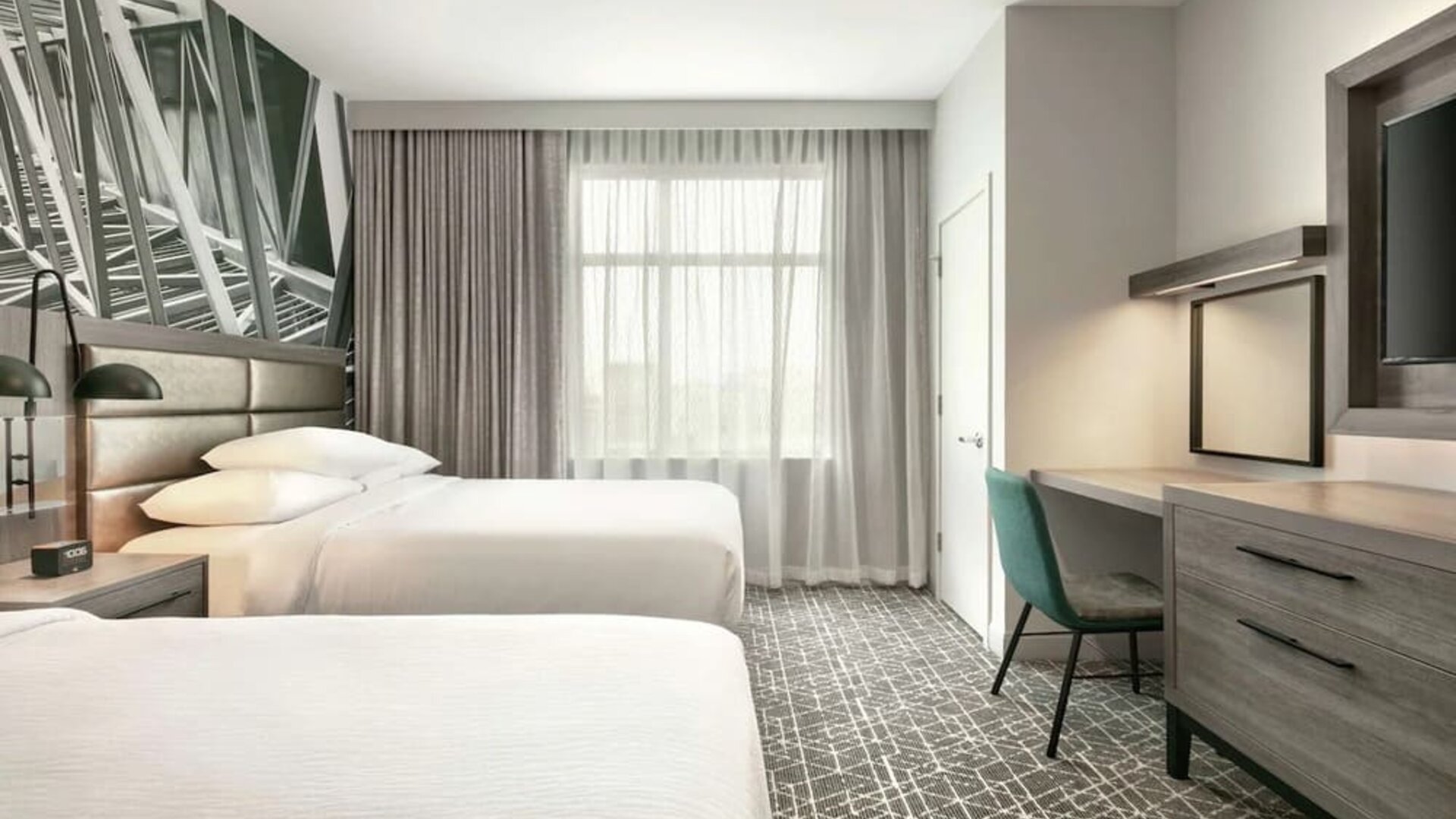 Day use room at Embassy Suites By Hilton Atlanta Midtown.