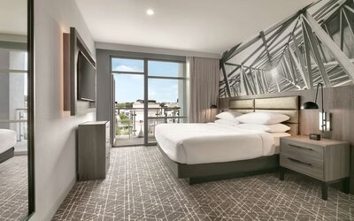 Day use room at Embassy Suites By Hilton Atlanta Midtown.