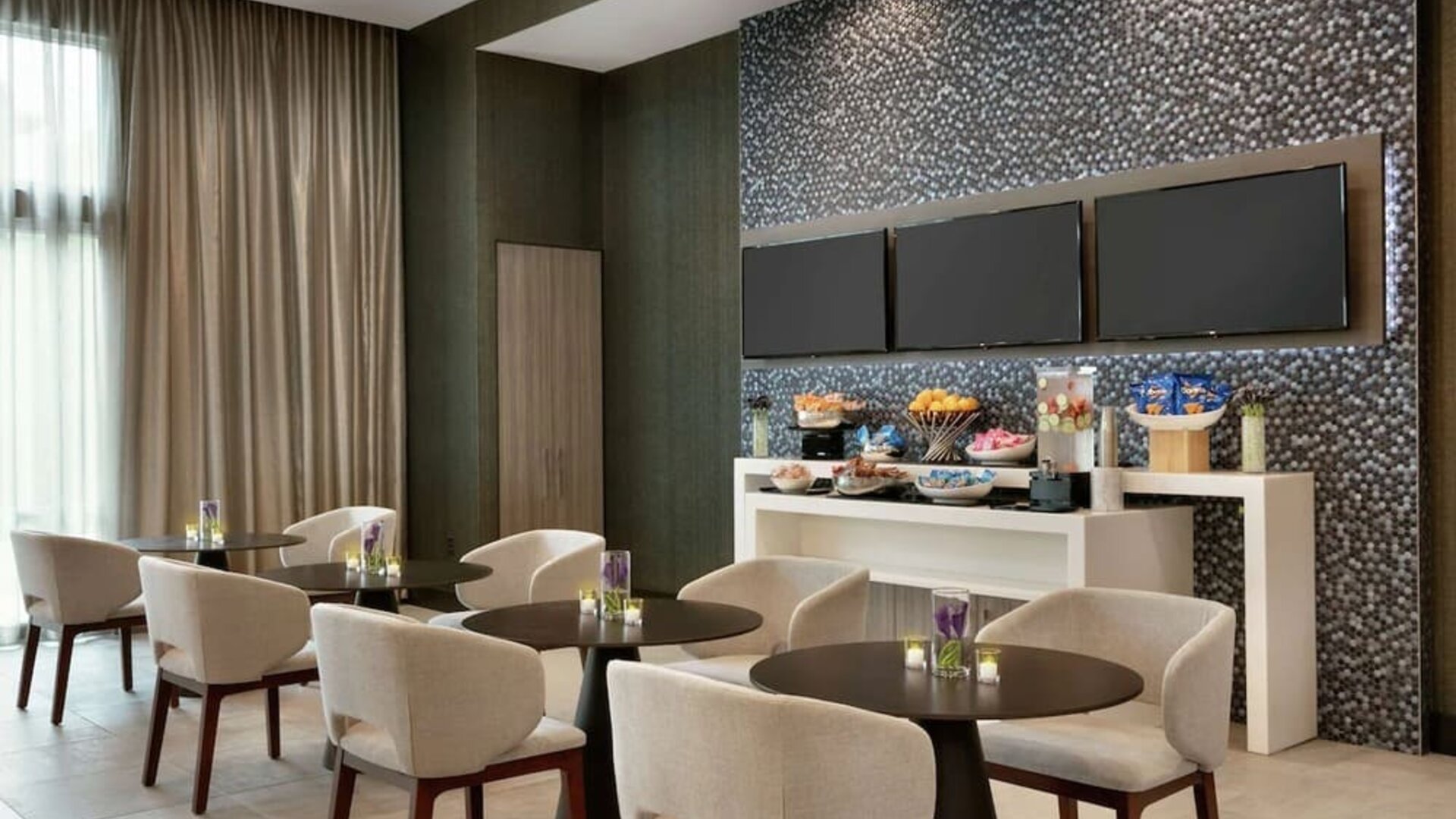 Restaurant at Embassy Suites By Hilton Atlanta Midtown.