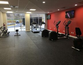 Gym at Radisson Hotel Atlanta Airport.