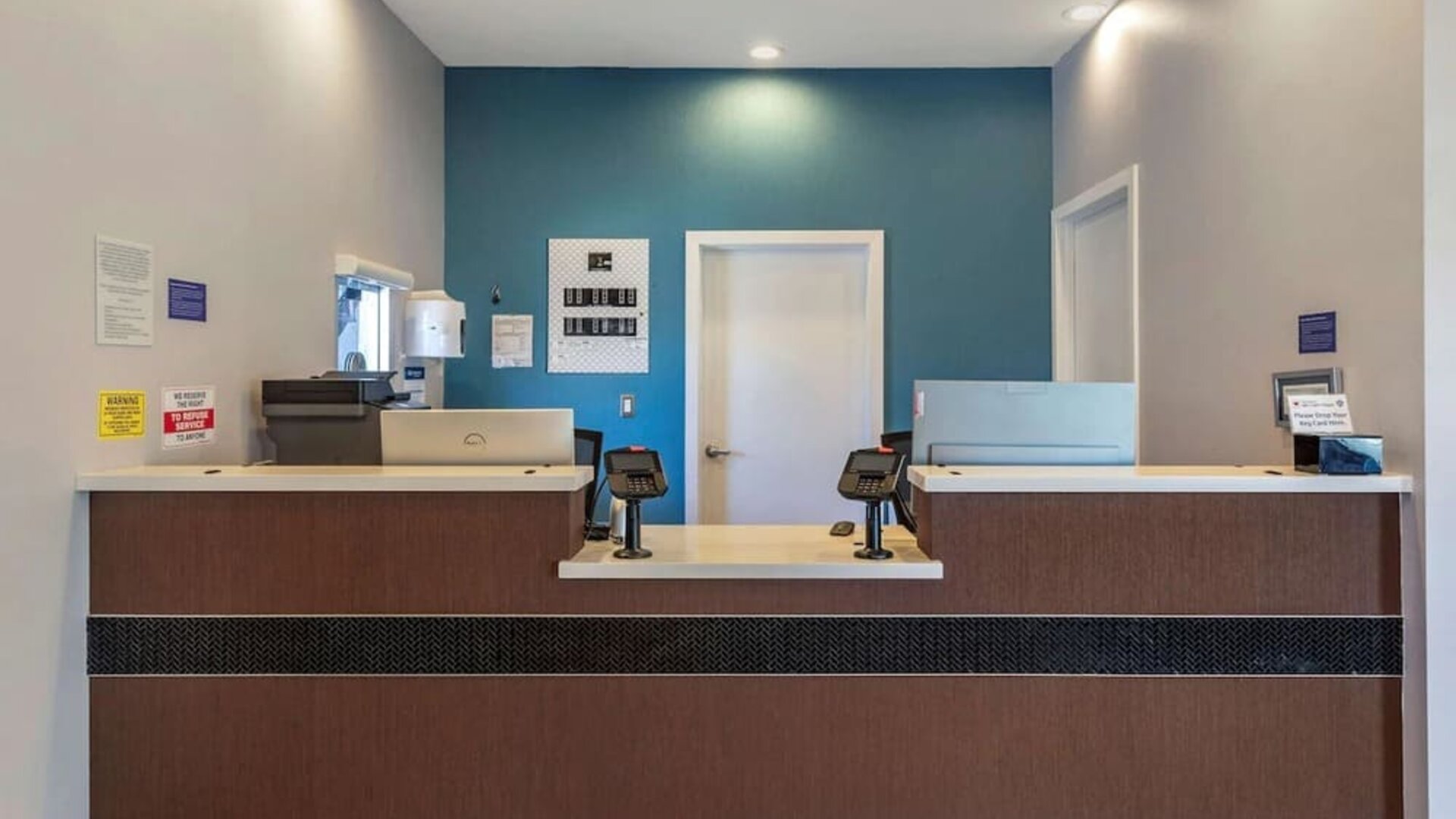 Reception desk at Best Western Country Inn Temecula.
