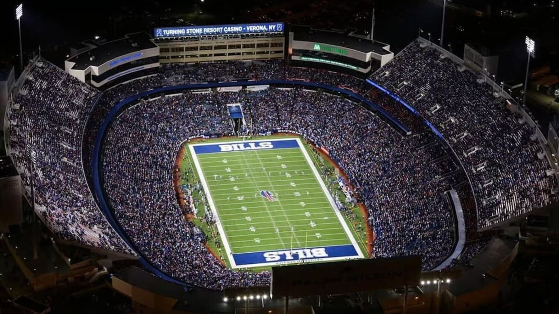 Local landmark at Stadium View Inn.