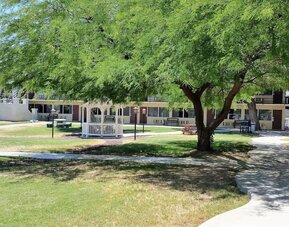 Garden at Quality Inn On Historic Route 66.