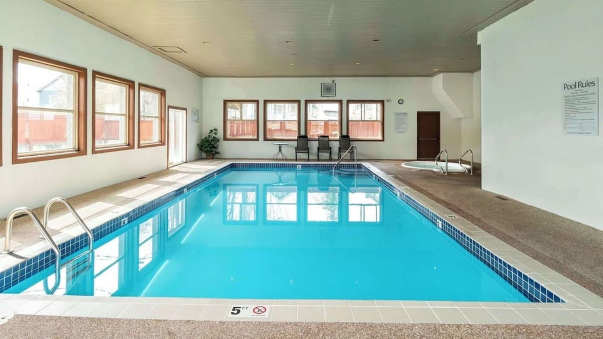 Indoor pool at Quality Inn & Suites Vernon.