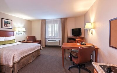 Day use room at Candlewood Suites Pearland-Houston South.