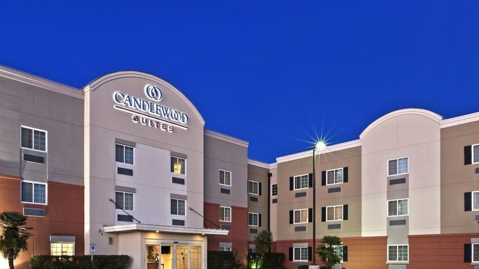 Hotel exterior at Candlewood Suites Pearland-Houston South.