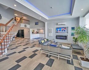 Lobby at Hyannis Plaza Hotel.