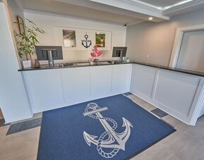 Lobby at Hyannis Plaza Hotel.