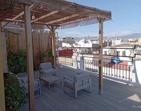 Rooftop views at Hotel Moderno Barcelona.