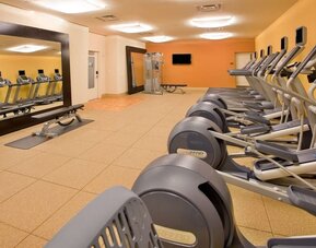 Fitness center at Hilton Garden Inn New York Central Park South Mid-town West.
