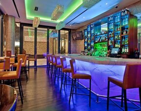 Hotel bar at Hilton Garden Inn New York Central Park South Mid-town West.