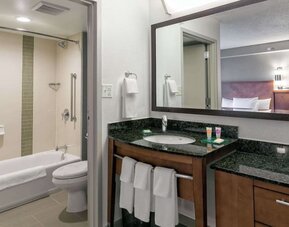 Guest bathroom at Hyatt Place Nashville/Franklin/Cool Springs.