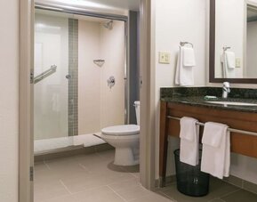 Guest bathroom at Hyatt Place Nashville/Franklin/Cool Springs.