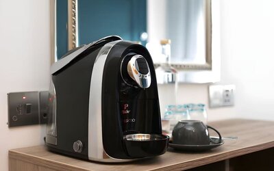 Coffee station at The Chapter Hotels - London Hyde Park.