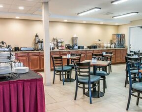 Breakfast area at Clarion Inn I-94 Near Expo Center.