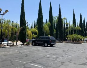 Parking area at Hollywood Hotel.