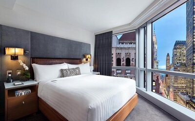 Day use room with large windows and natural light at Hotel 48LEX New York.