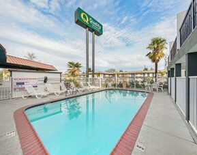 Outdoor pool at Quality Inn & Suites Sacramento Downtown Area.