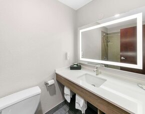 Bathroom at Quality Inn & Suites Sacramento Downtown Area.