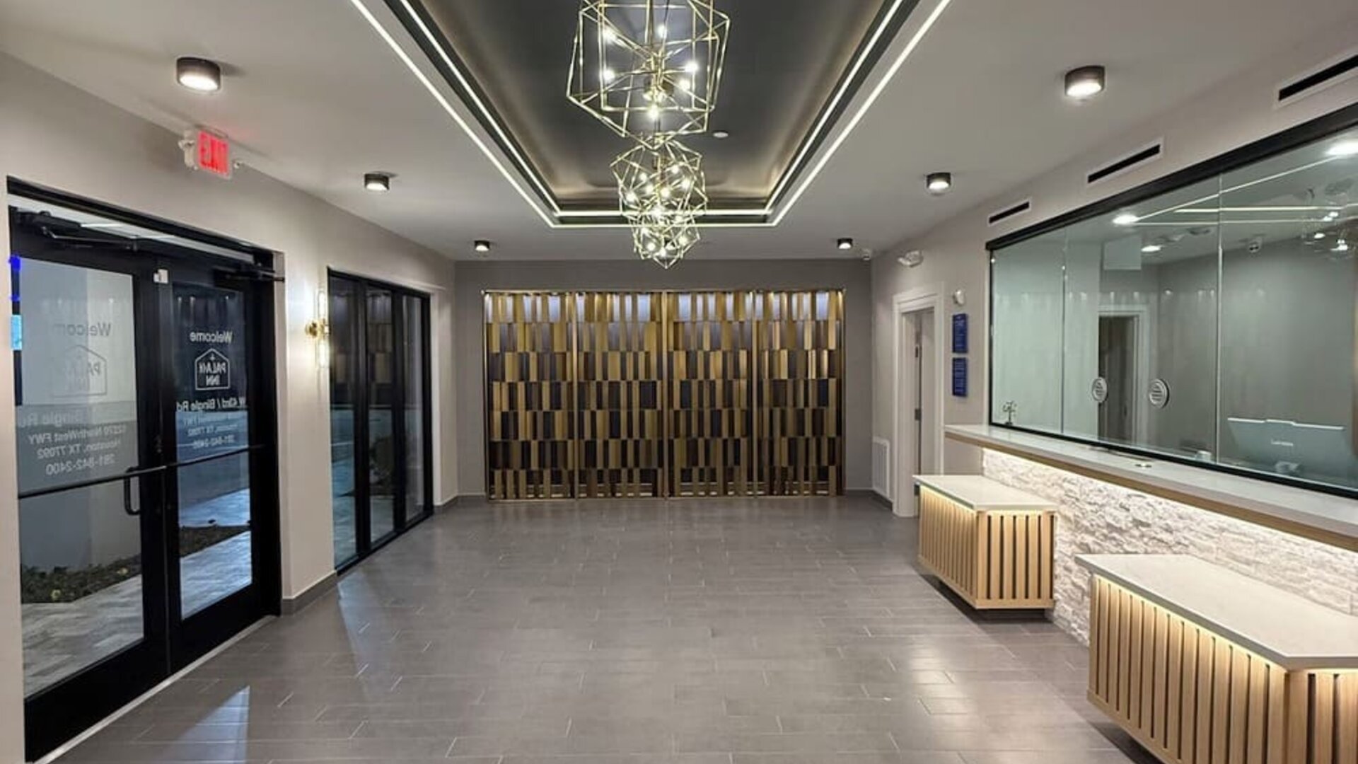 Reception hall at Palace Inn Blue 290 W 43rd & Bingle Rd.