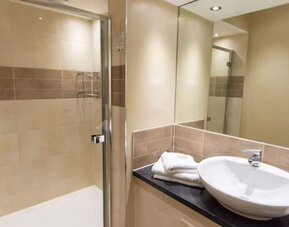 Guest bathroom at The Great Hallingbury Manor.