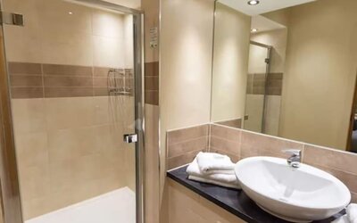 Guest bathroom at The Great Hallingbury Manor.