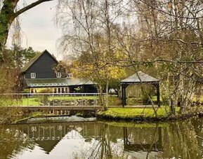 Garden and park at The Great Hallingbury Manor.