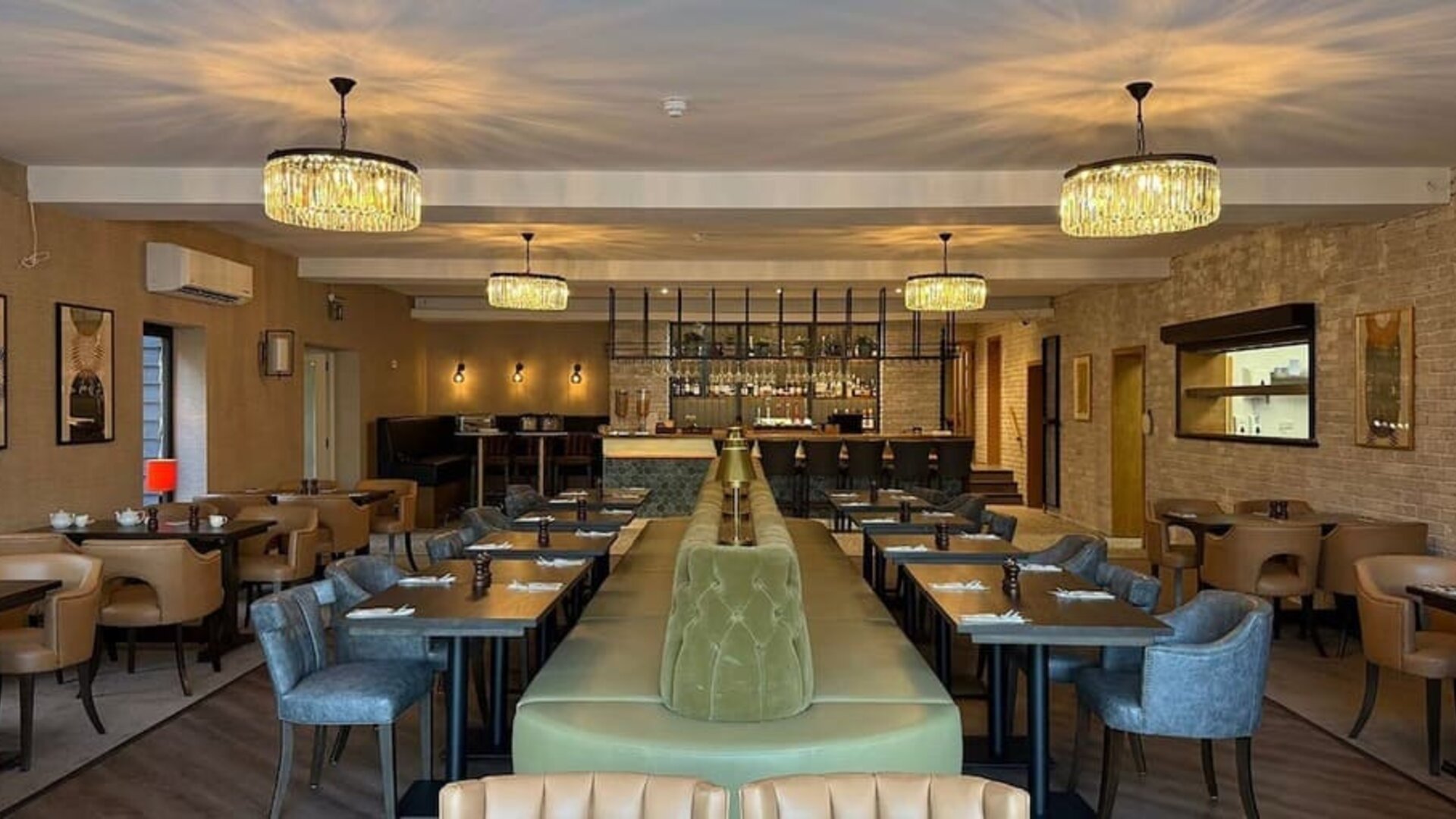 Dining room at The Great Hallingbury Manor.