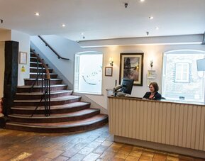 Reception at The Mill Hotel - Surya Hotels
