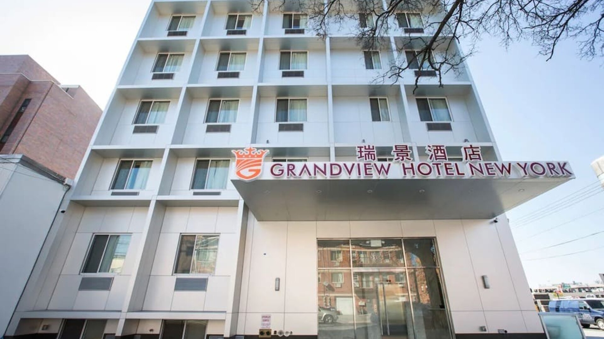 Hotel exterior at Grandview Hotel New York.