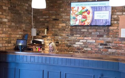 Reception at Dragonfly Hotel Colchester - Surya Hotels.