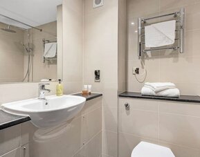 Bathroom at Dragonfly Hotel Bury St Edmunds.